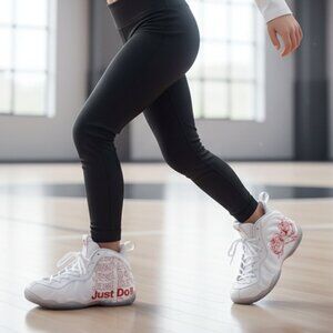 Nike Lil' Posite One Foamposite Takeout Bag White/Gym Red Toddler  Size 1Y